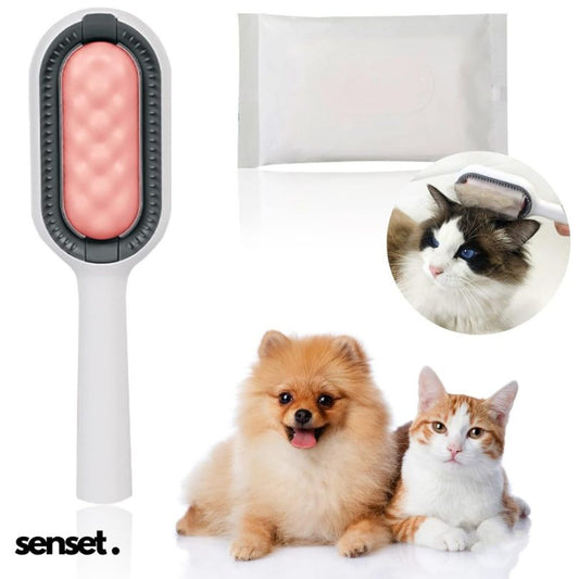 Senset 4 en 1: Cepillo Premium para Mascotas